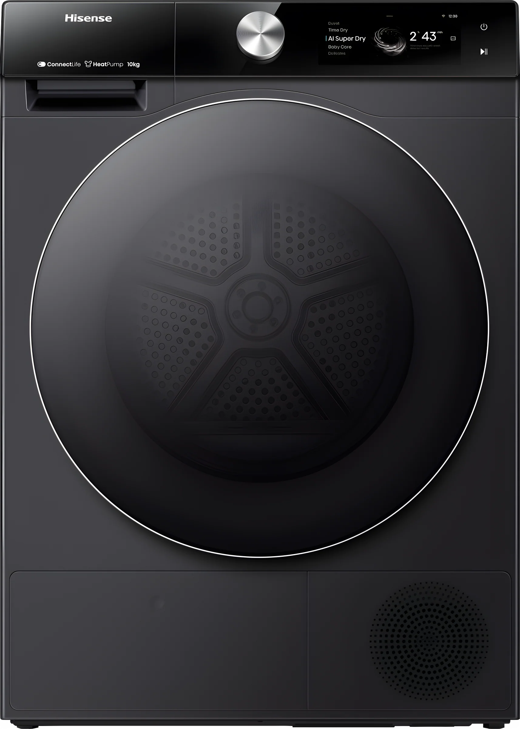 Hisense DH7S107BB - Black 10KG Heat Pump Tumble Dryer - B Energy