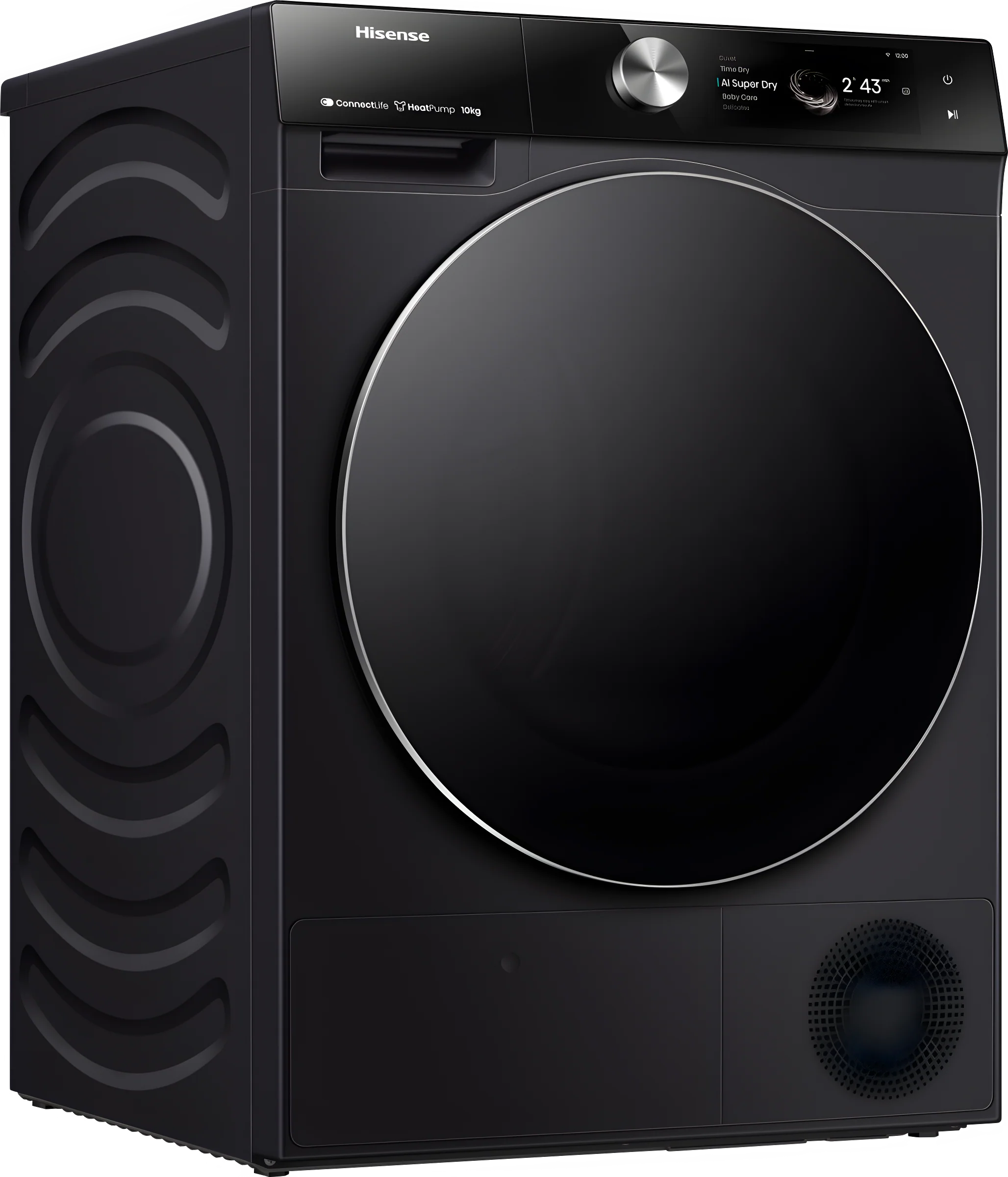 Hisense DH7S107BB - Black 10KG Heat Pump Tumble Dryer - B Energy - Image 3