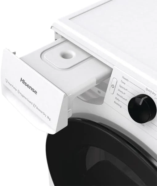 Hisense DHGC903 - White 9KG Tumble Dryer - Heat Pump - A++ Energy Rating - Image 2
