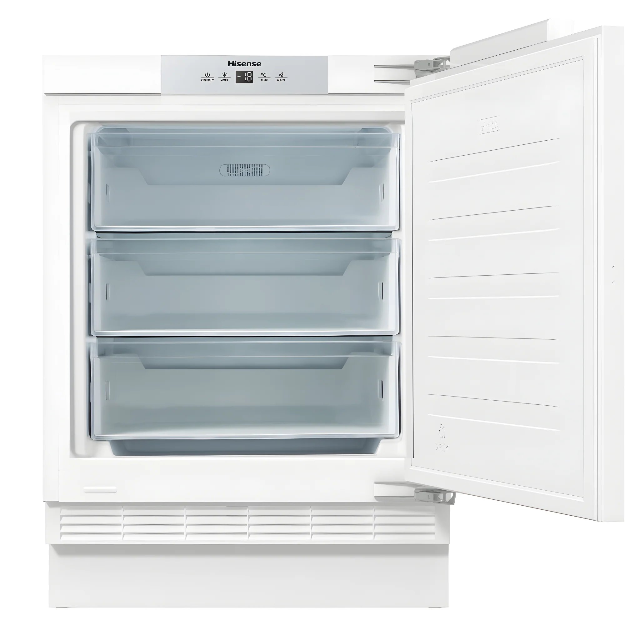 Hisense FUV124D4AWE - White Built-Under Freezer - 101L Capacity - E Energy Rating - Image 2
