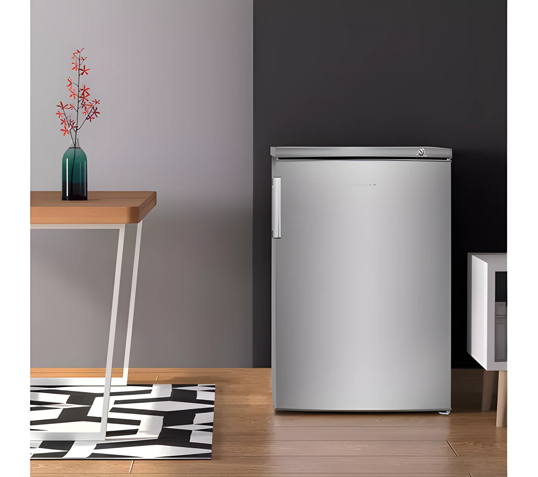 Hisense FV105D4BC21 - Silver Under Counter Freezer - 85 Litres - E Energy Rating - Image 2