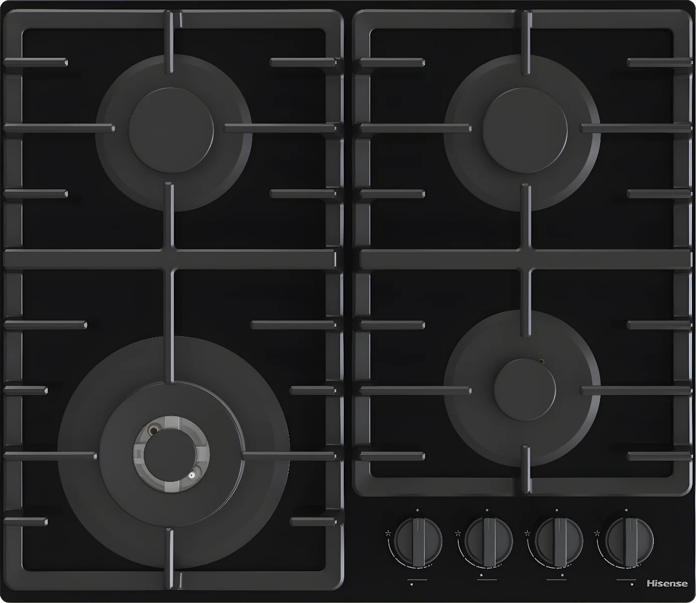 Hisense GG663BHF - 60cm Gas Hob - 4 Zones - Built-in