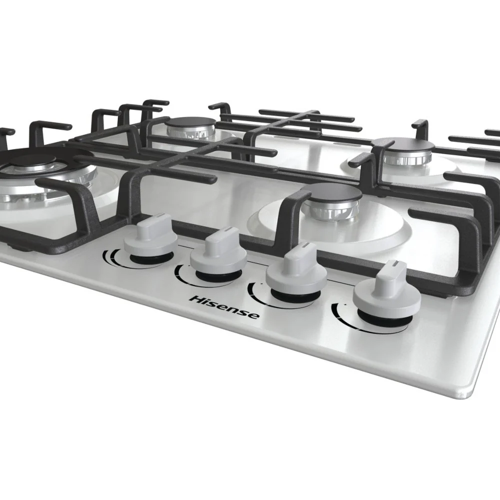 Hisense GM663XB - Stainless Steel 60cm Gas Hob - 4 Burners - Image 4