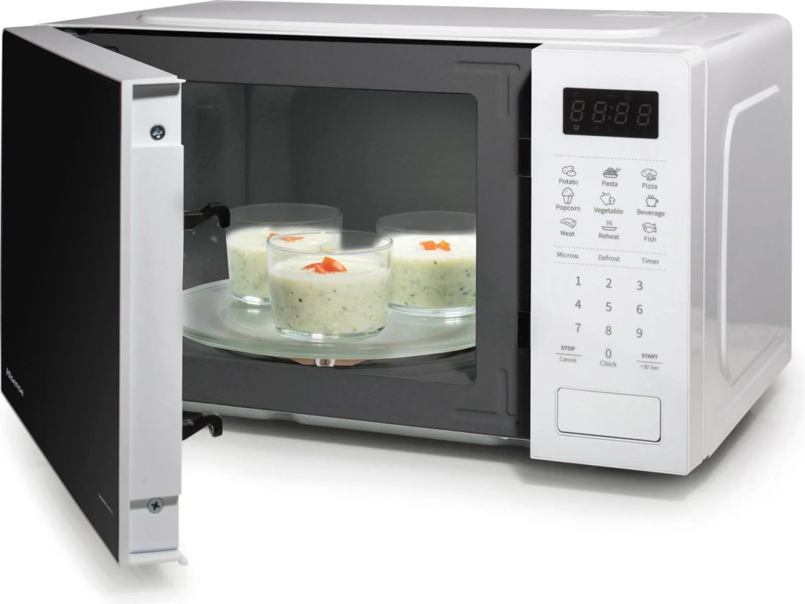 Hisense H20MOWS4UK - White Microwave Oven - 20L Capacity - 700W - Image 3