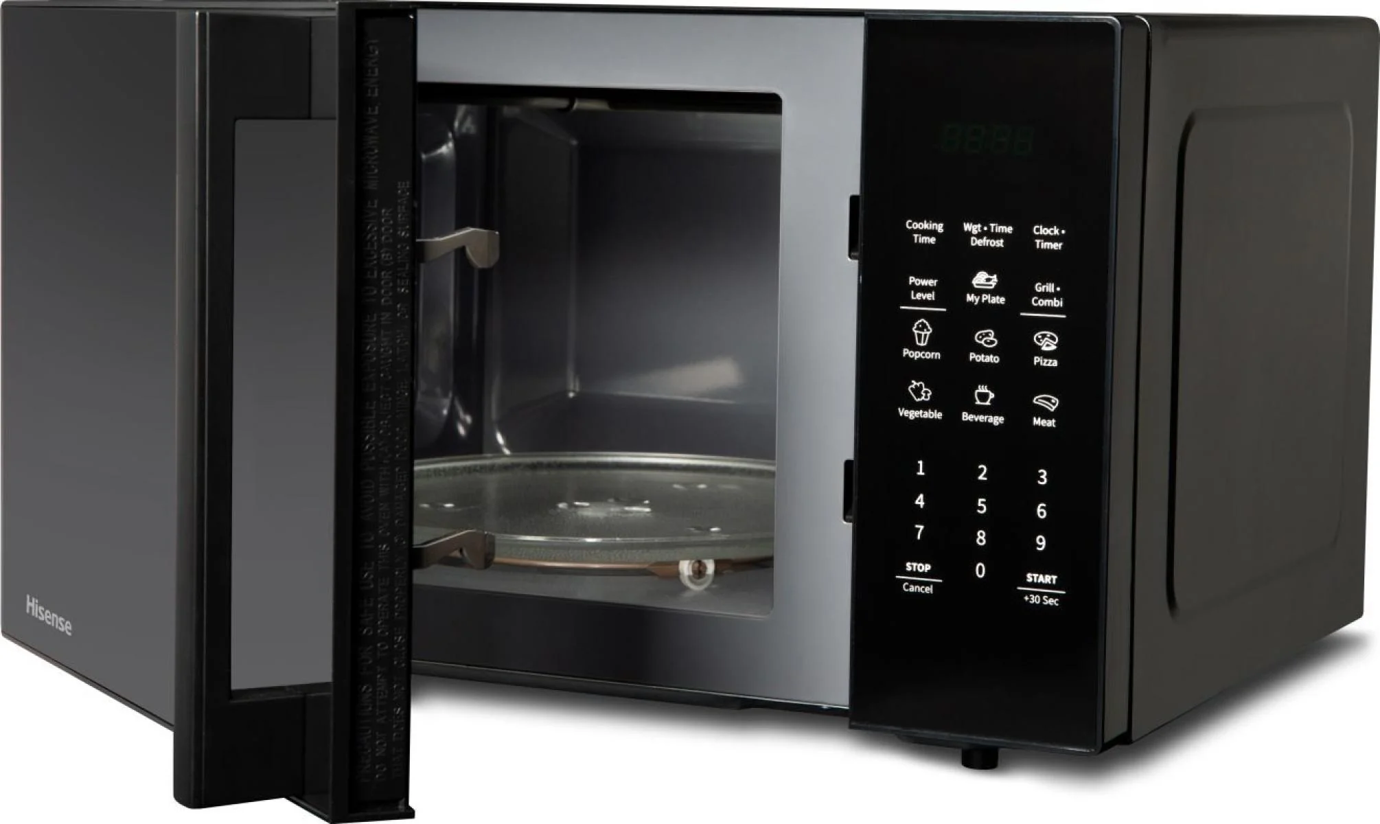 Hisense H29MOBS9HGUK - Black Microwave Oven with Grill - 29L Capacity - 900W - Image 2