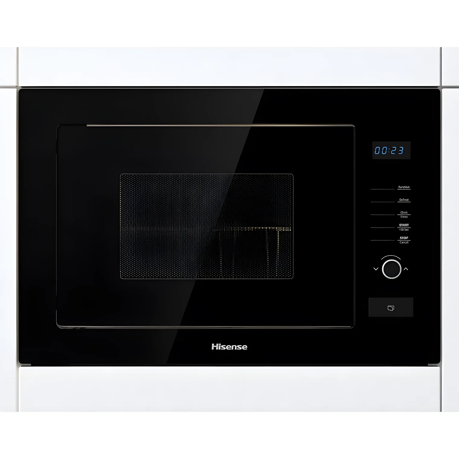 Hisense HB25MOBX7GUK - Black Built-In Microwave with Grill - 25L - 900W - Image 2