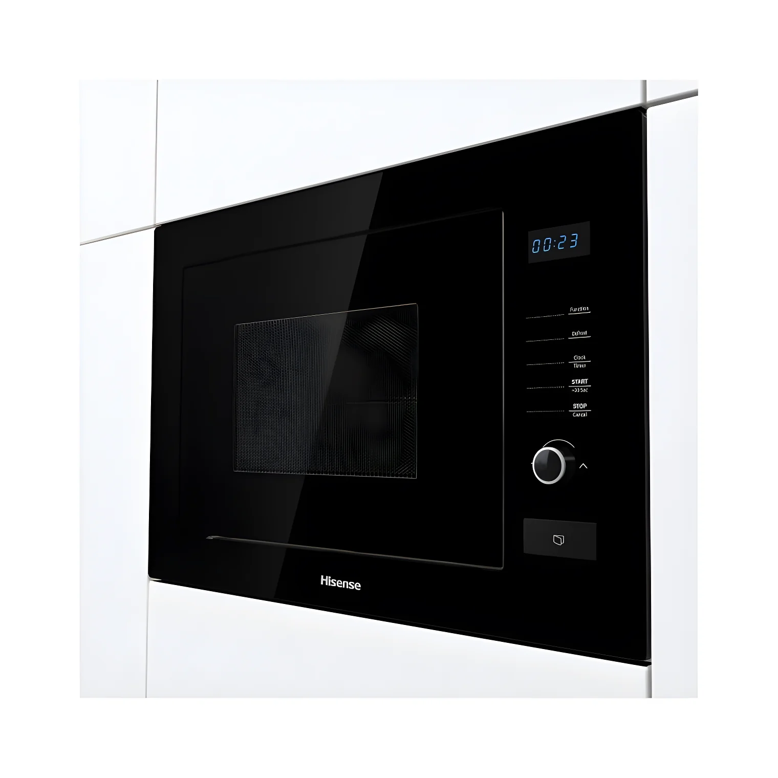 Hisense HB25MOBX7GUK - Black Built-In Microwave with Grill - 25L - 900W - Image 5