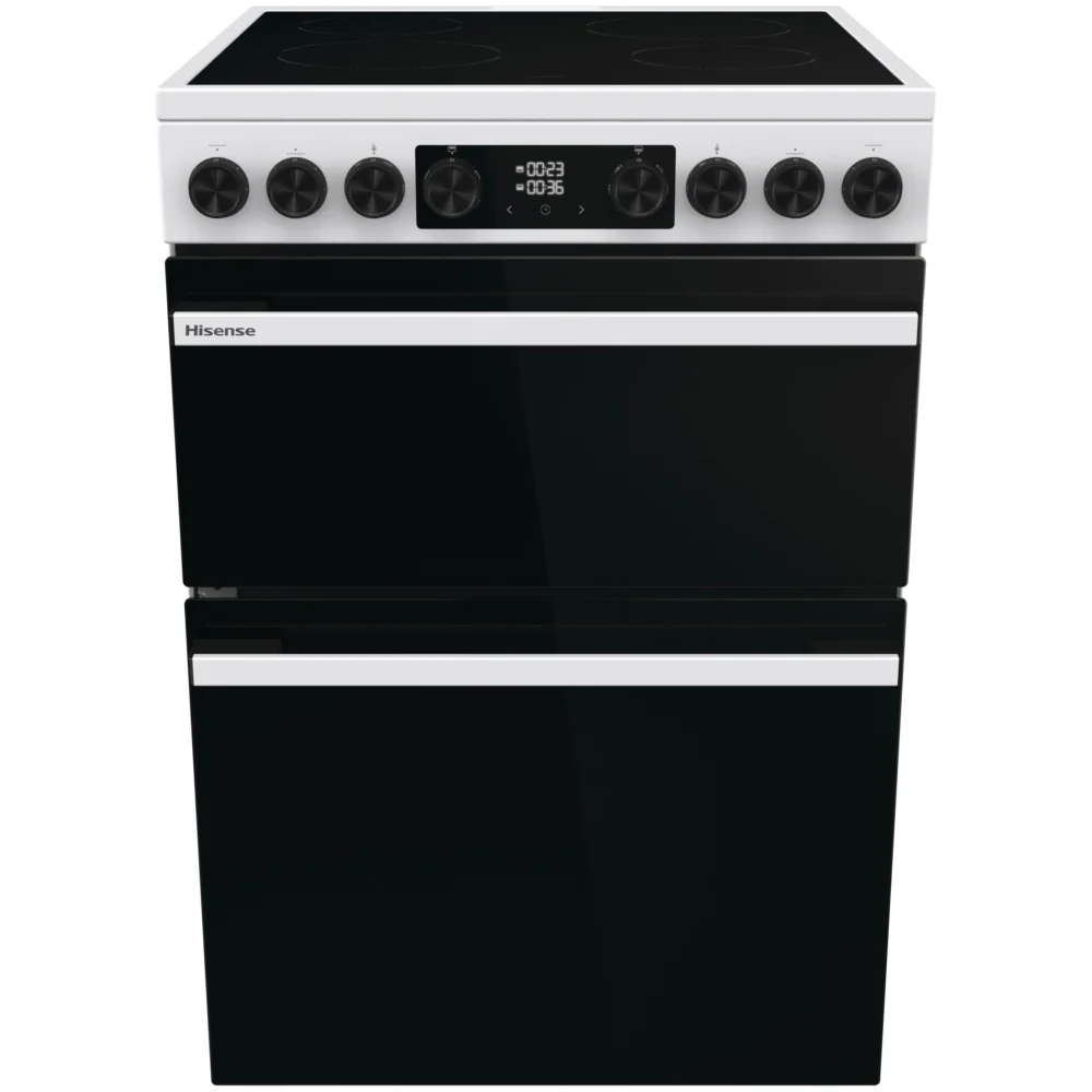 Hisense HDCEC6C20W - White Electric Cooker - Double Oven - A Rated