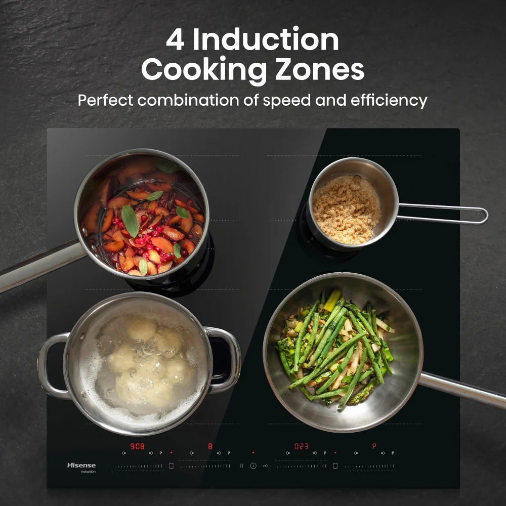Hisense HI6442BSCE - Black Induction Hob - 4 Zones - 59cm - Image 3