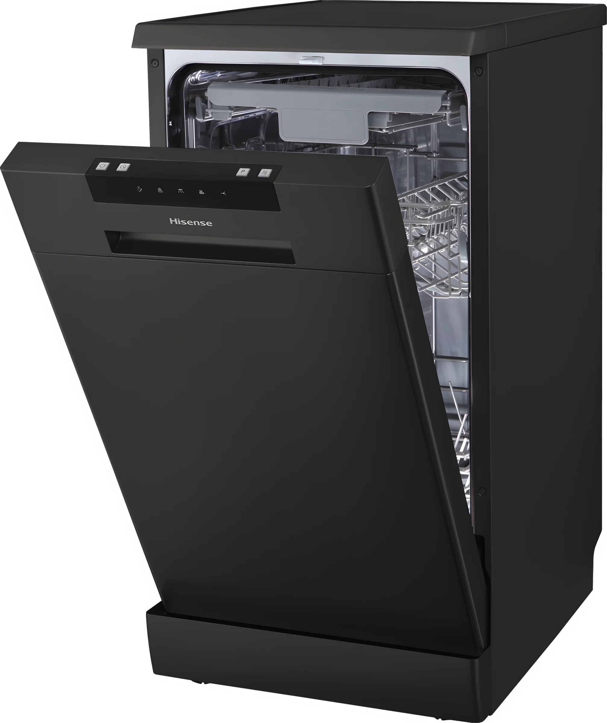Hisense HS523E15BUK - Black 45cm Dishwasher - 10 Place Settings - E Energy Rating