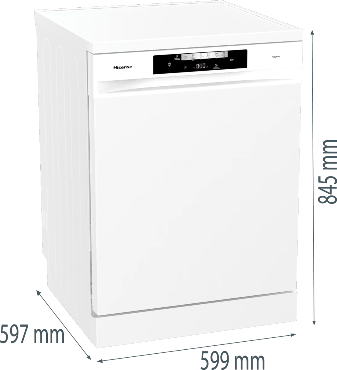 Hisense HS642D90WUK - White Freestanding Dishwasher - 14 Place Settings - D Energy - Image 8