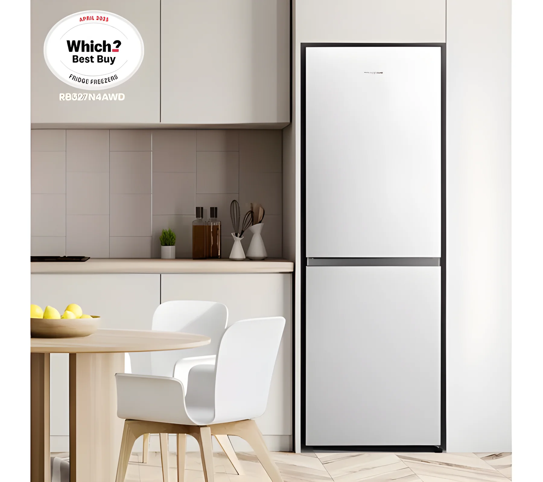 Hisense RB327N4AWD - White Fridge Freezer - 50/50 Split - D Energy Rating - Image 2