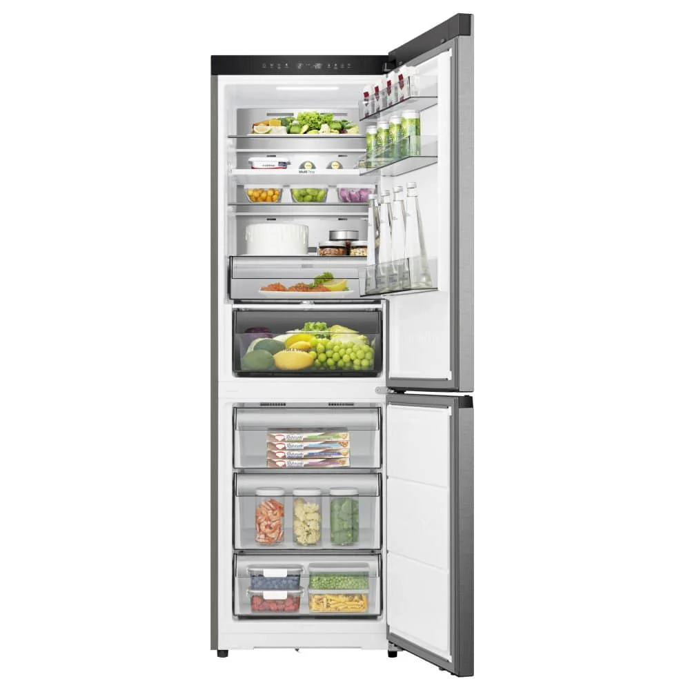 Hisense RB3K330SAIC - Silver Fridge Freezer - 330L - Frost Free - C Rated - Image 2
