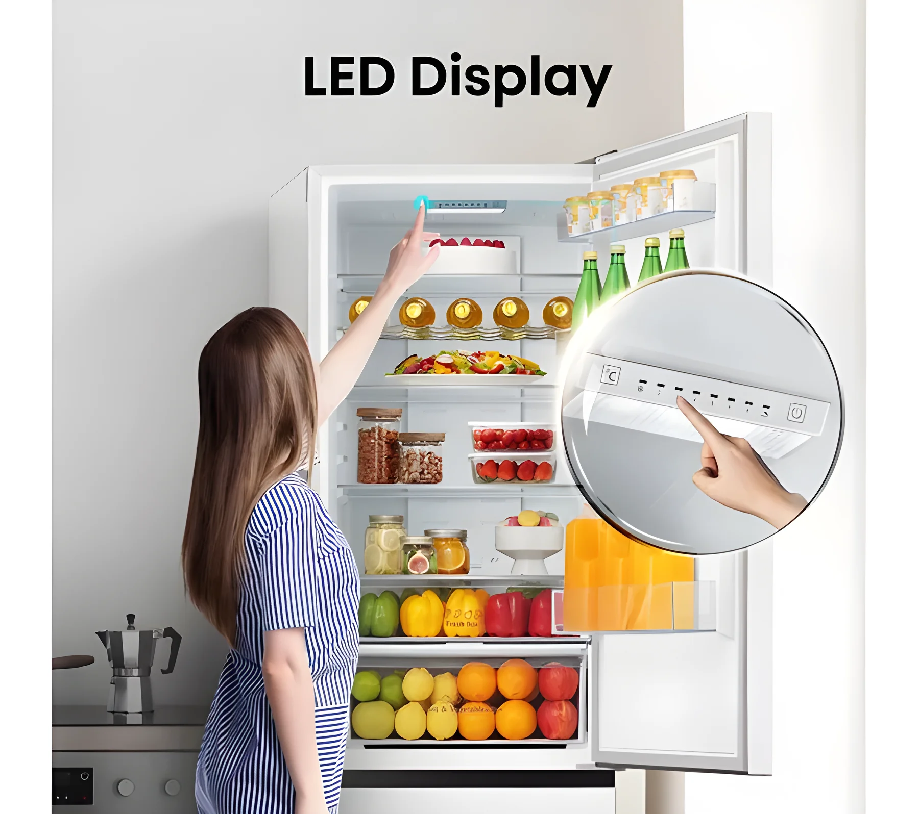 Hisense RB435N4BWE - White Fridge Freezer - 60/40 Split - E Energy Rating - Image 3