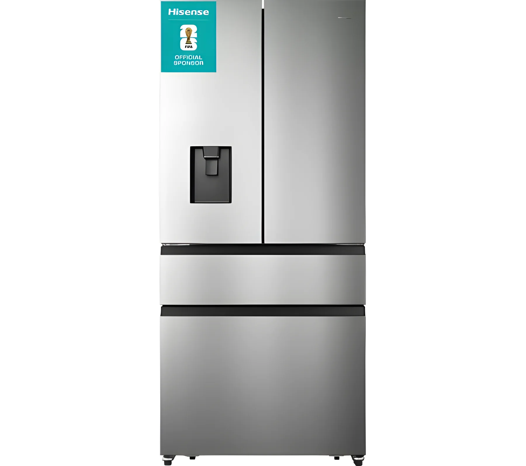 Hisense RF540N4WIE - Stainless Steel American Fridge Freezer - 480L Capacity - E Energy Rating