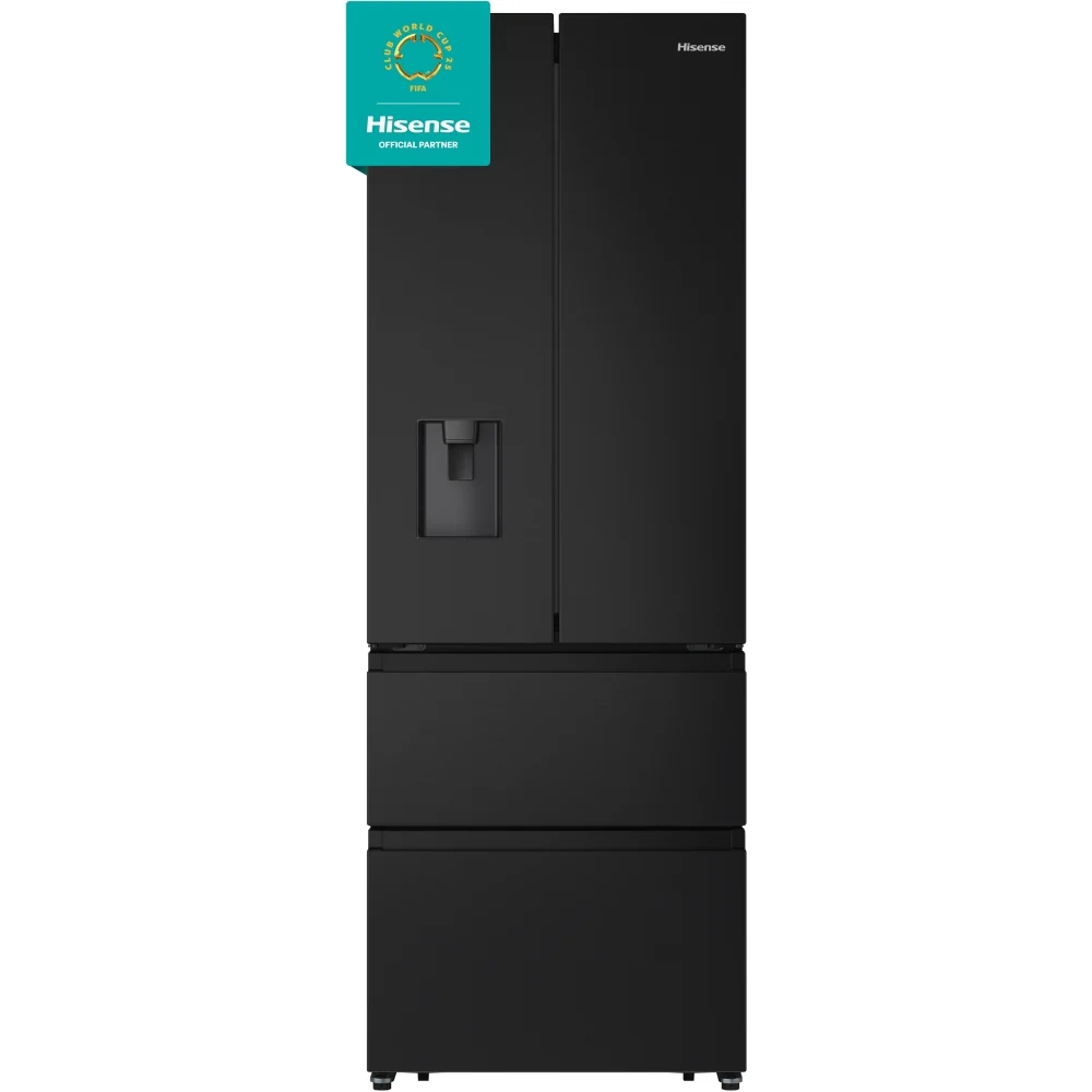 Hisense RF632N4WFE - Black American Fridge Freezer - 485L - E Energy Rating