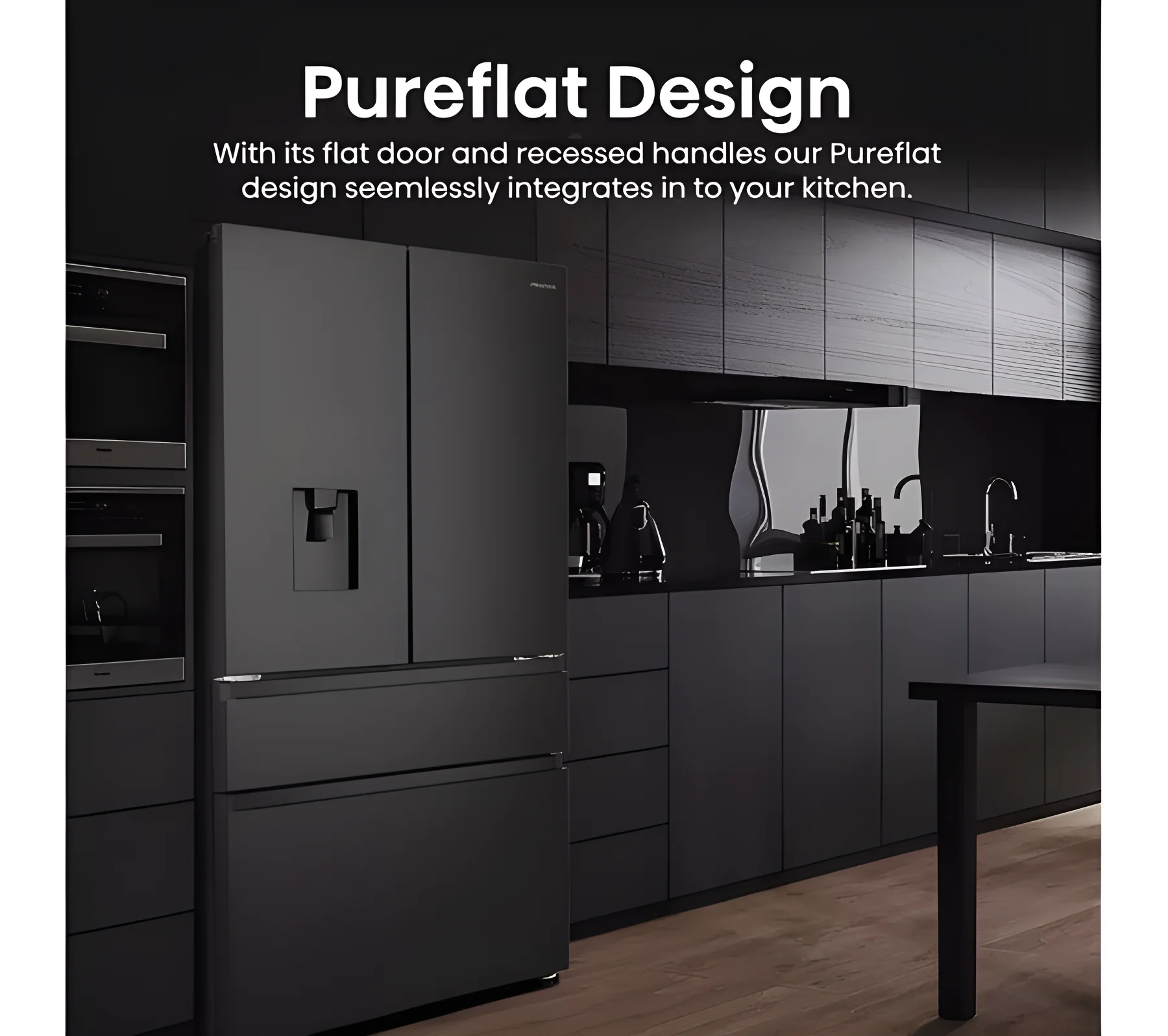 Hisense RF749N4SWFE - Black American Fridge Freezer - 579L Capacity - E Energy Rating - Image 4