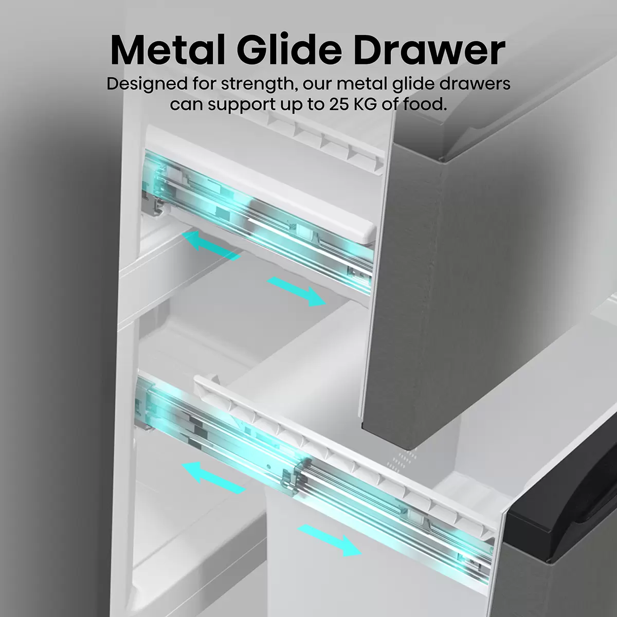 Hisense RM469N4ACDUK - Stainless Steel Fridge Freezer - 368L - D Rated - Image 4