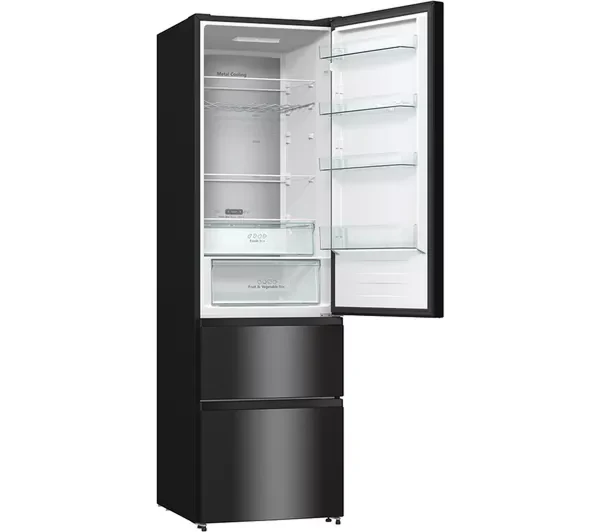 Hisense RM469N4AFEUK - Black Freestanding 70/30 Frost Free Fridge Freezer - E Rated - Image 2