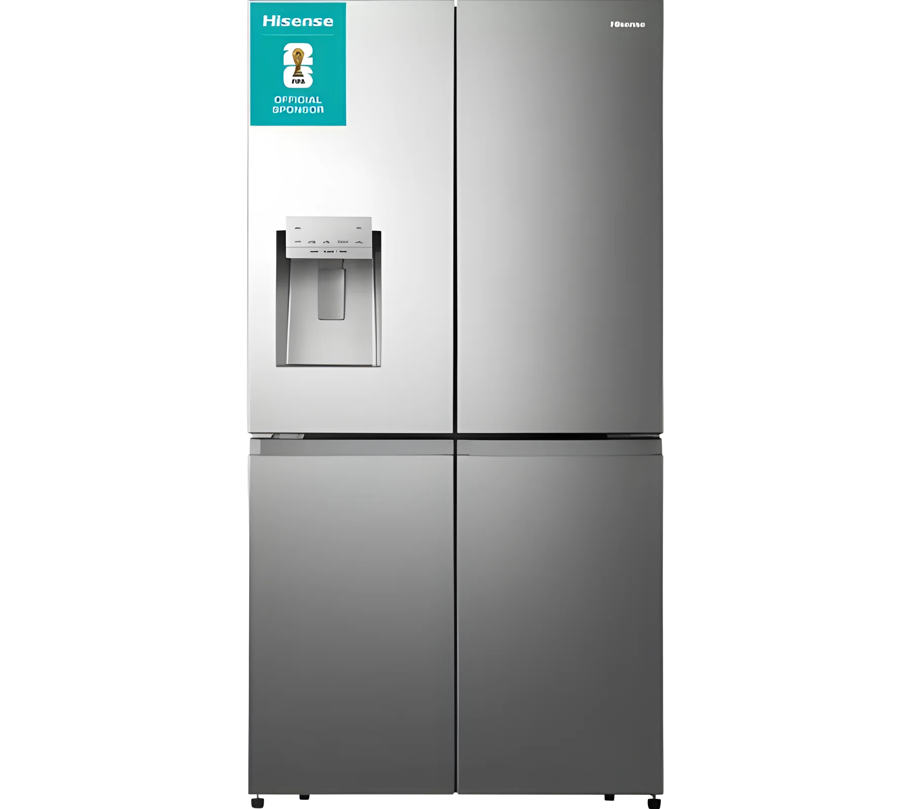 Hisense RQ760N4SASE - Stainless Steel American Fridge Freezer - 584L Total Capacity - E Energy Rating