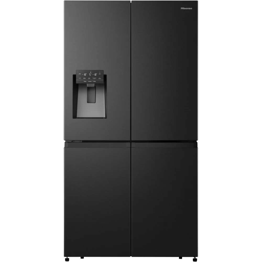 Hisense RQ760N4SBFE - Black American Fridge Freezer - 584L - E Rated