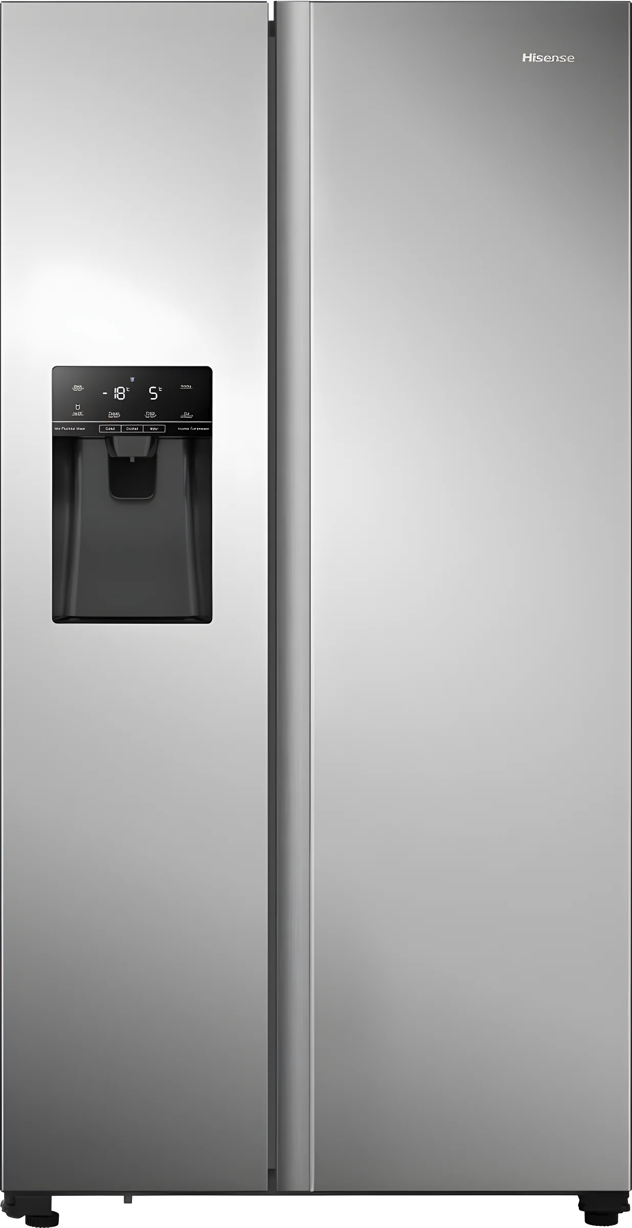 Hisense RS694N4TZE - Grey American Fridge Freezer - 562L - E Rating