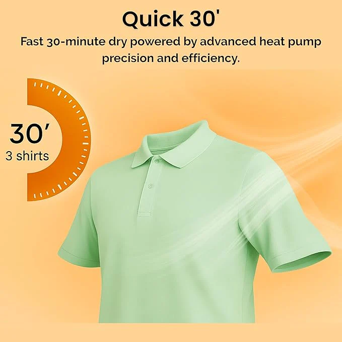 Teknix TKHP8HS - Titanium 8KG Heat Pump Tumble Dryer - E Energy - Image 7