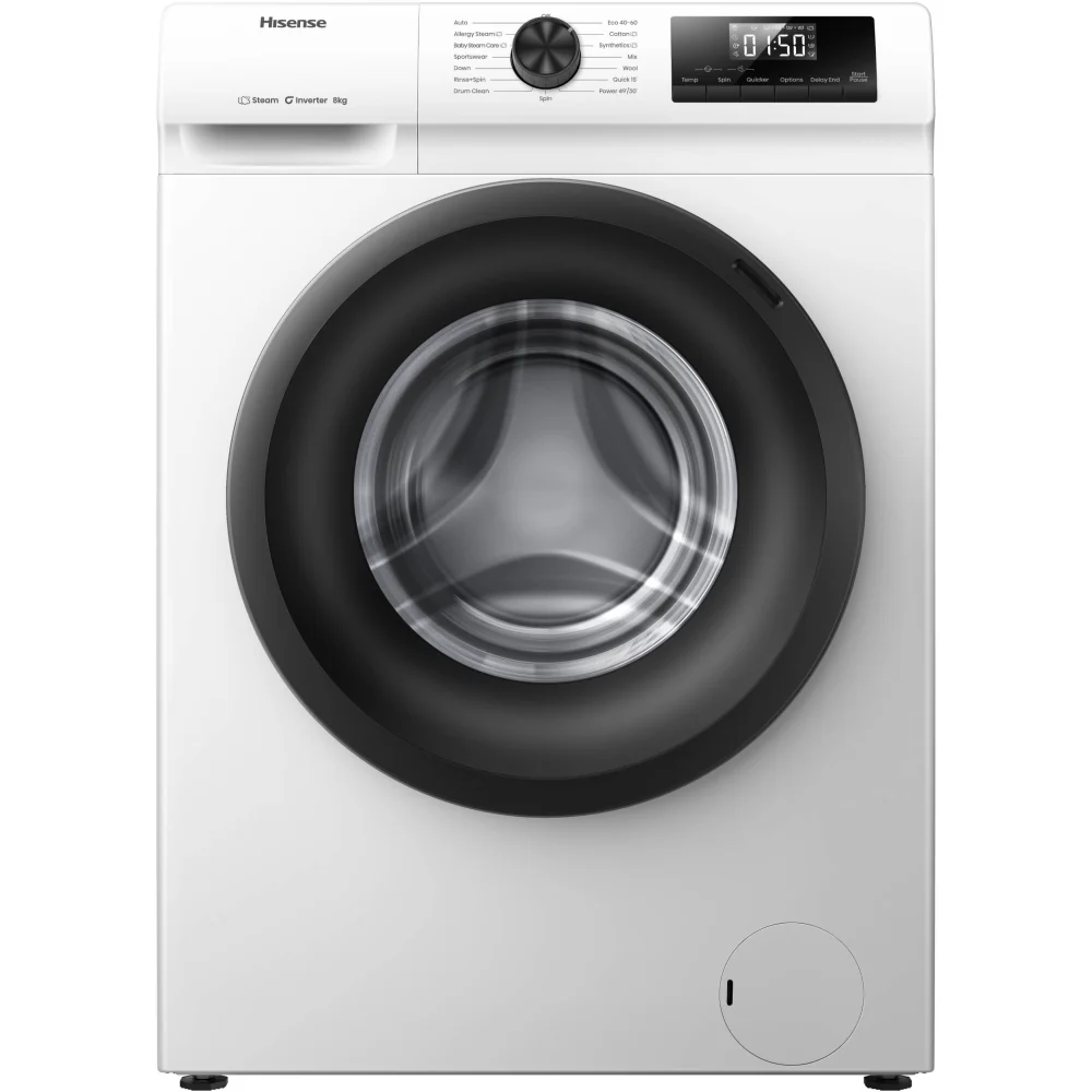 Hisense WF1Q8041BW - White 8KG Washing Machine - 1400 RPM - A Energy - Image 2