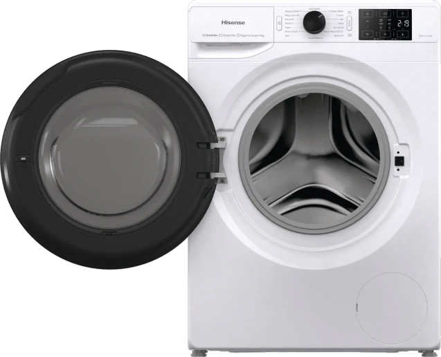 Hisense WFGE901649VM - White Freestanding 9KG Washing Machine - 1600 RPM - A energy - Image 3