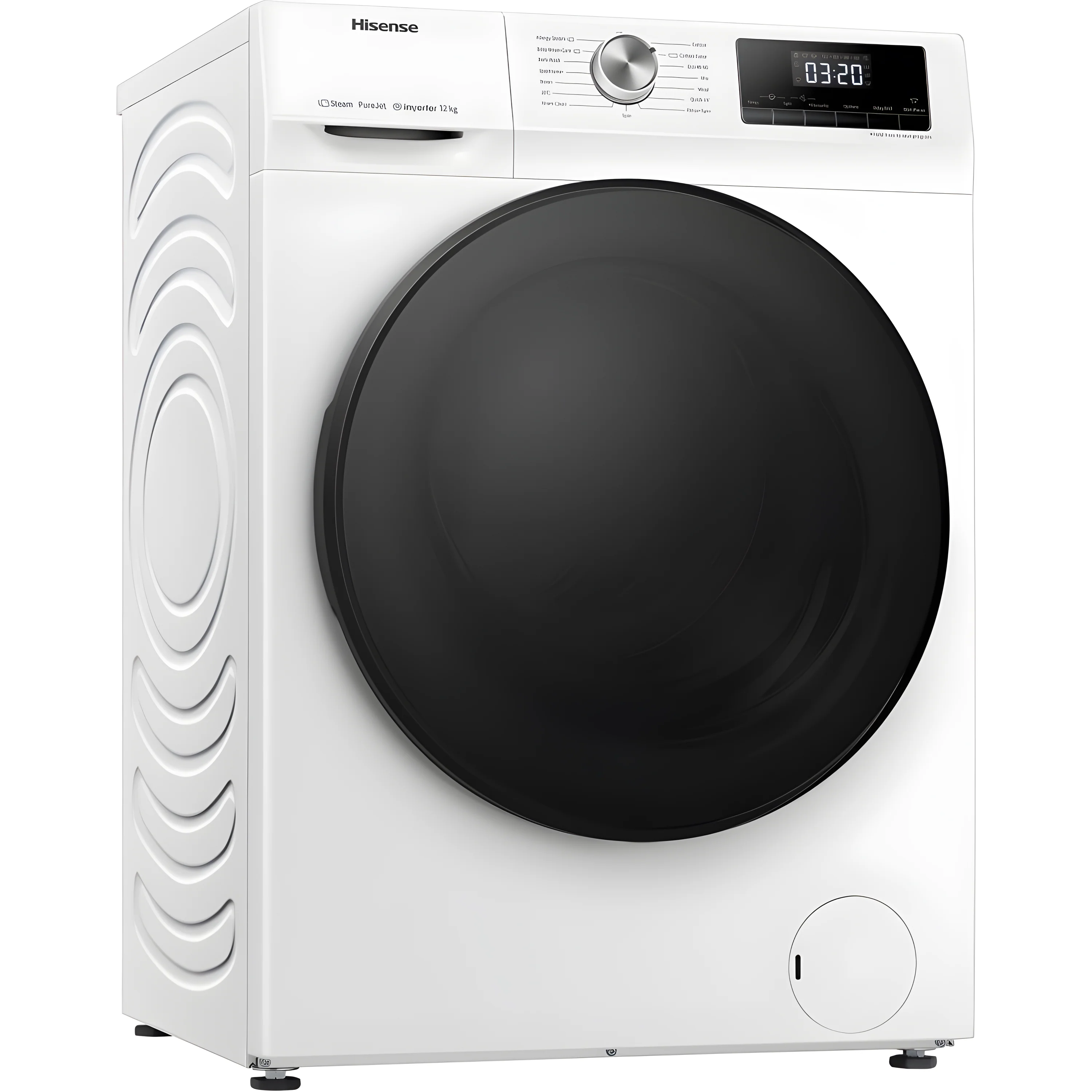 Hisense WFQA1214EVJM - White 12KG Washing Machine - 1400 RPM - A energy - Image 2