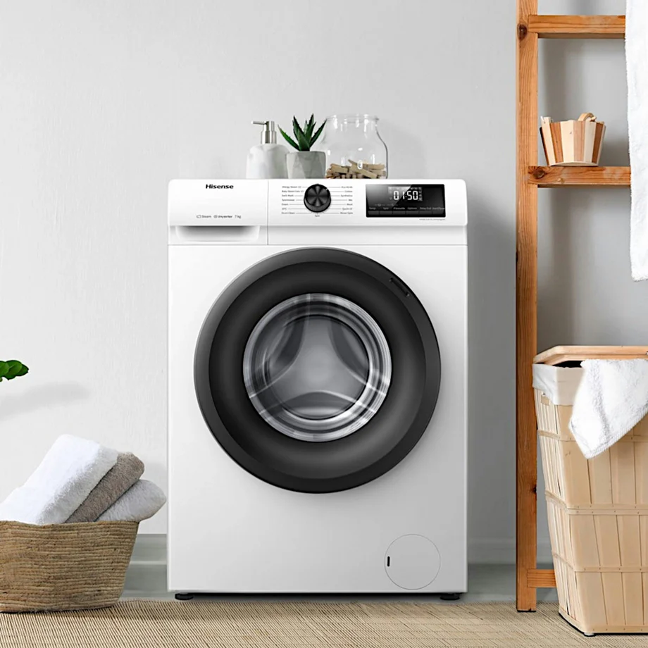 Hisense WFQP7012EVM - White 7KG Washing Machine - 1200 RPM - C energy - Image 3