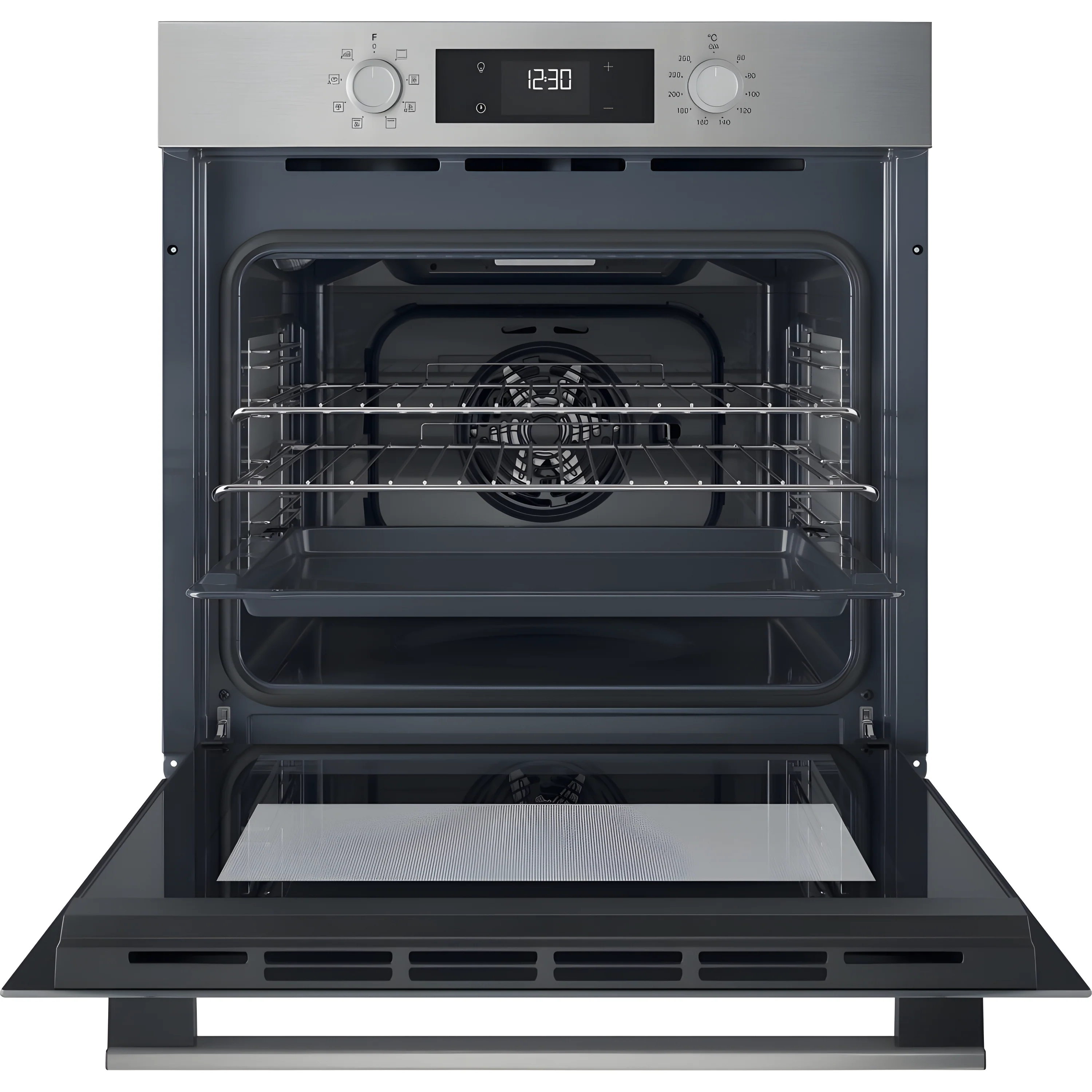 Hotpoint HOM 258H X UK Single Electric Fan Oven - Stainless Steel - A+ Rated - Image 2