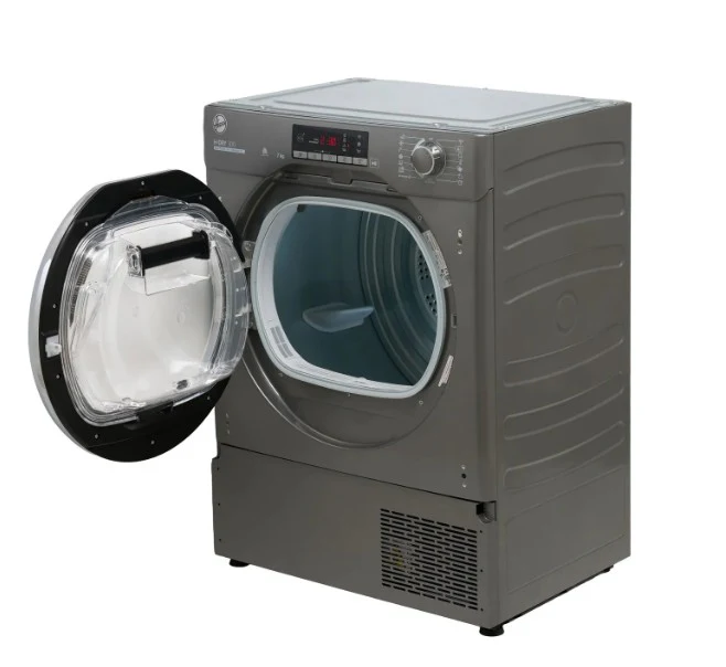 Hoover BATD H7A1TCER-80 - Anthracite & Chrome 7KG Integrated Heat Pump Tumble Dryer - WiFi Connected - A+ Energy Rating - Image 2