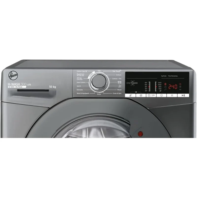 Hoover H3W 410TGEE/1-80 - Graphite Freestanding 10KG Washing Machine - 1400 RPM - E energy - Image 2