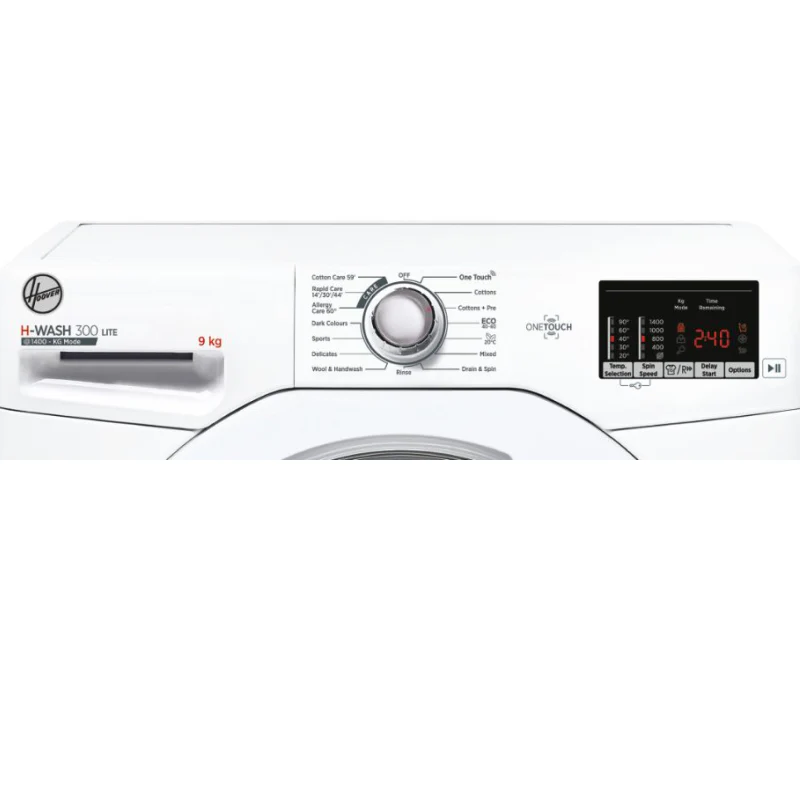 Hoover H3W 592DE - White Freestanding 9KG Washing Machine - 1500 RPM - D energy - Image 4