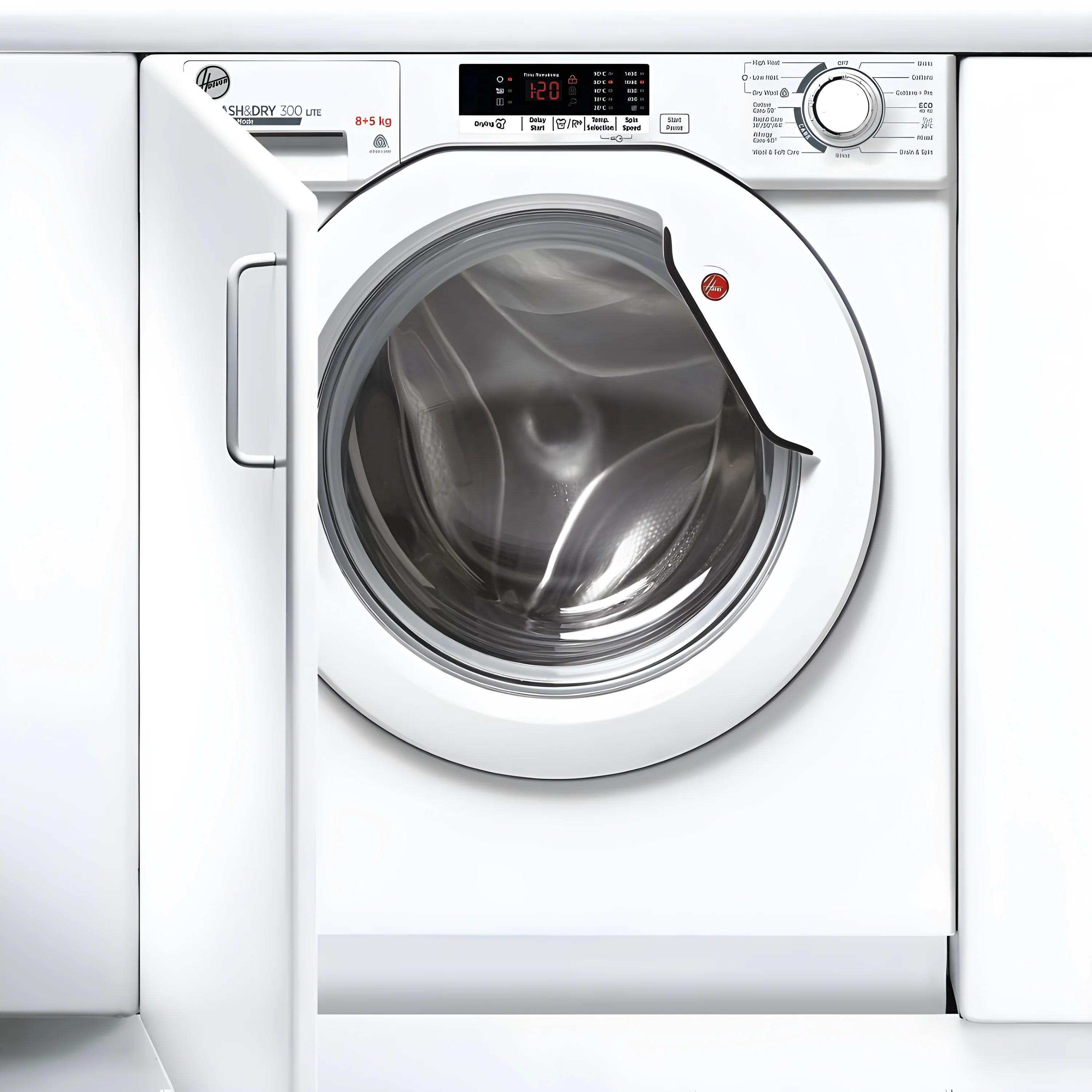 Hoover HBD 485D2E/1-80 - White 8KG / 5KG Washer Dryer - 1400 RPM - D energy - Image 2