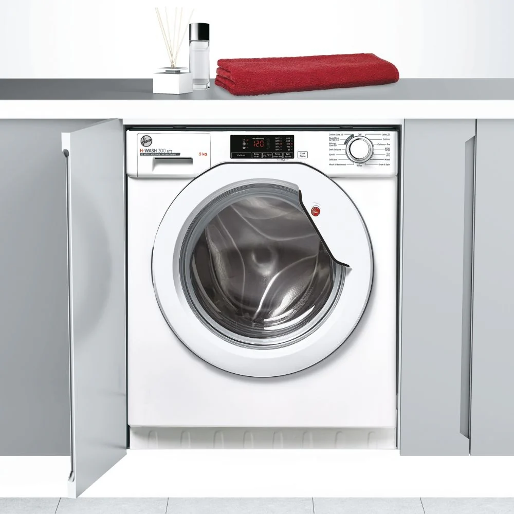 Hoover HBWS 49D1W4-80 - White Integrated Washing Machine - 9KG 1400RPM - B Energy - Image 2
