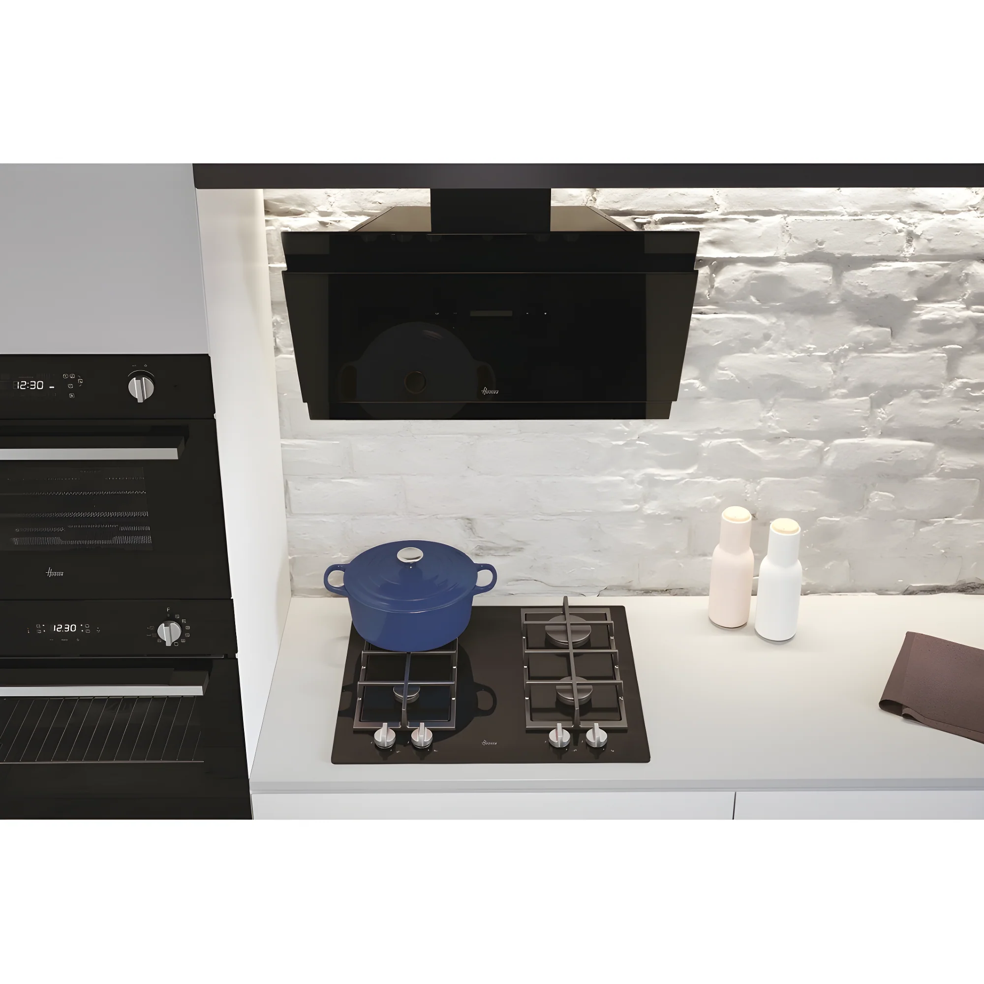 Hoover HDG9DCH3B - Black 90cm Chimney Cooker Hood - 678 m³/h - A++ Energy - Image 2