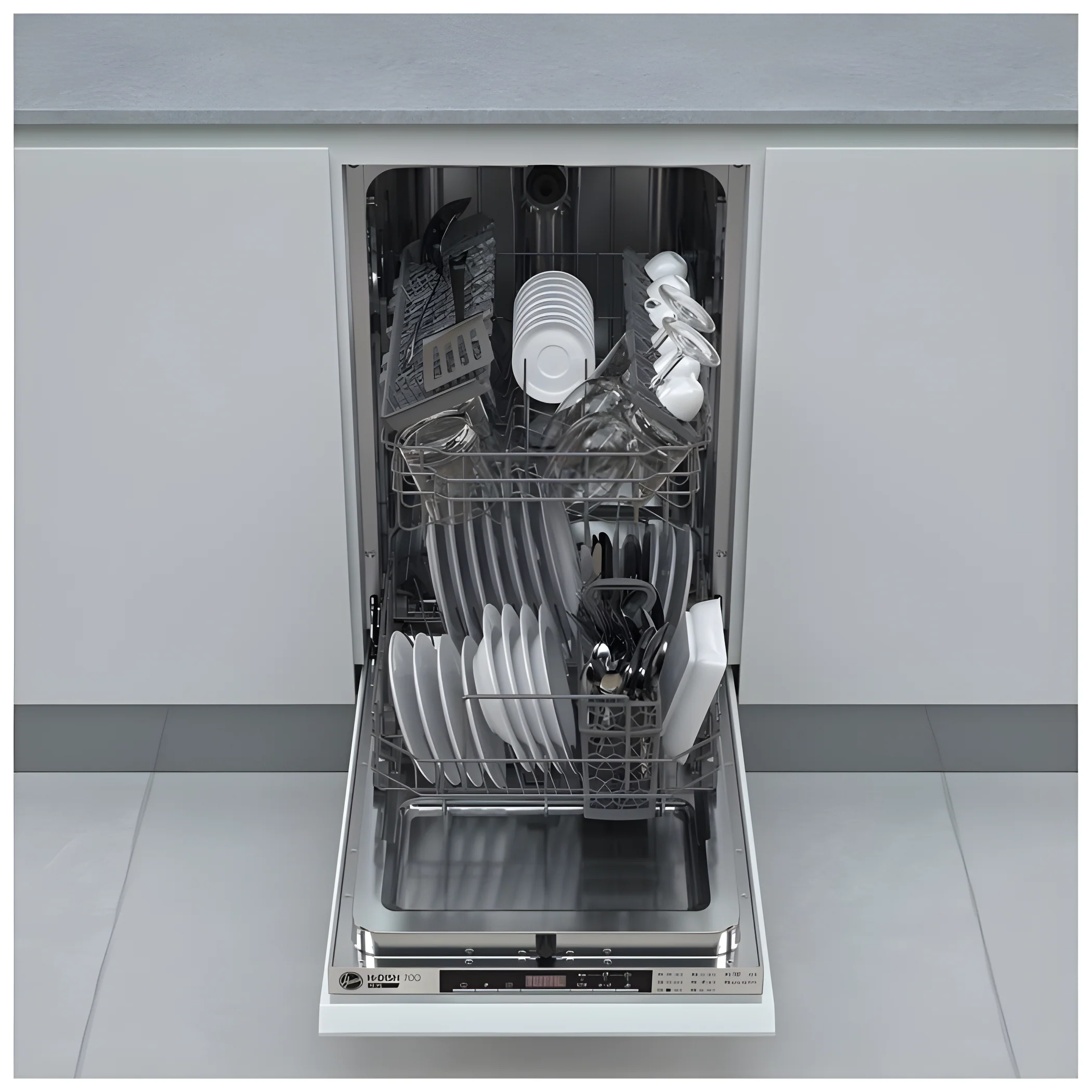 Hoover HDIH 2T1047-80 - Slimline Integrated Dishwasher - E energy