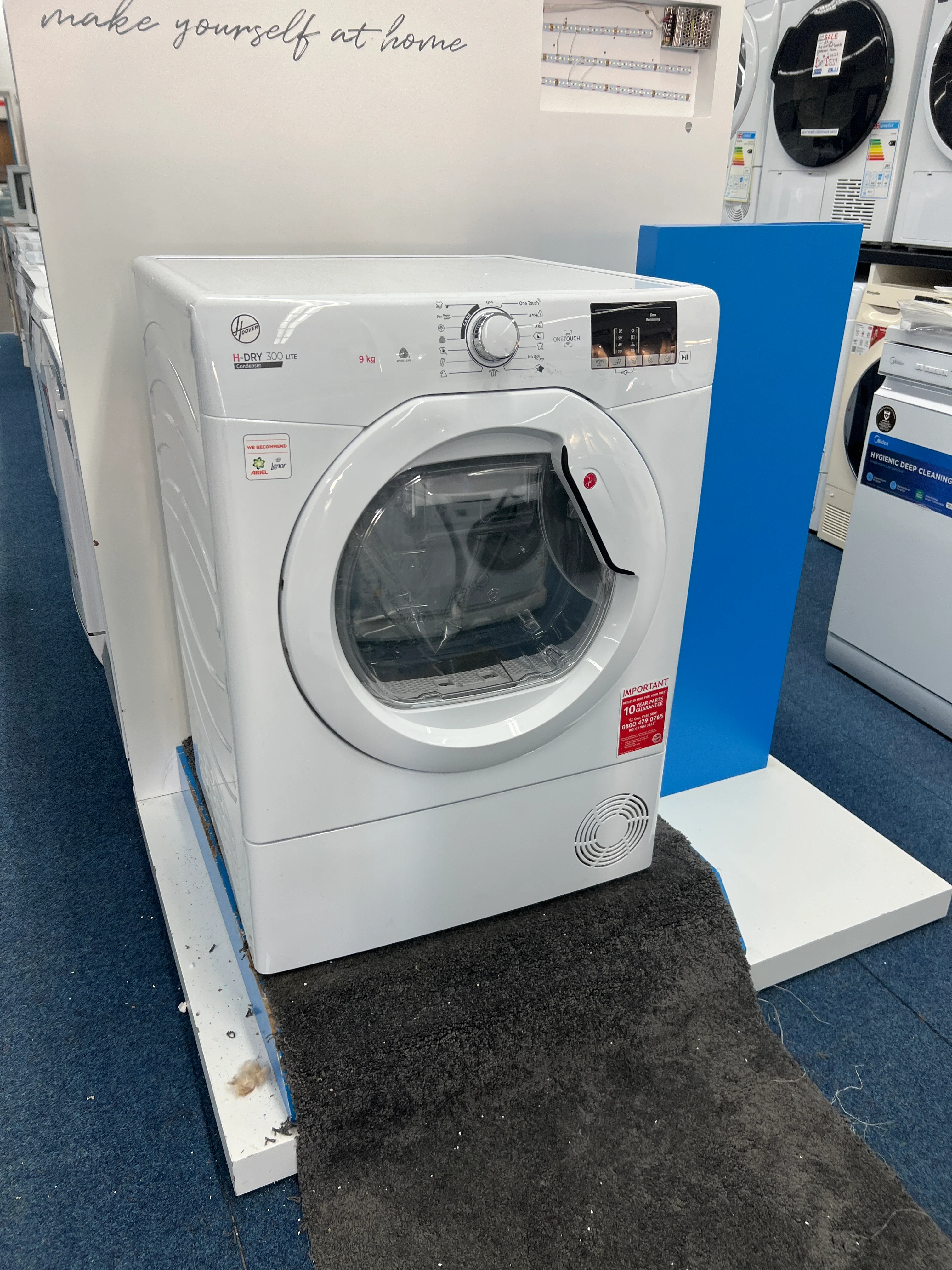 Hoover HLE C9DE - White 9KG Condenser Tumble Dryer - B energy - Unboxed - Image 2