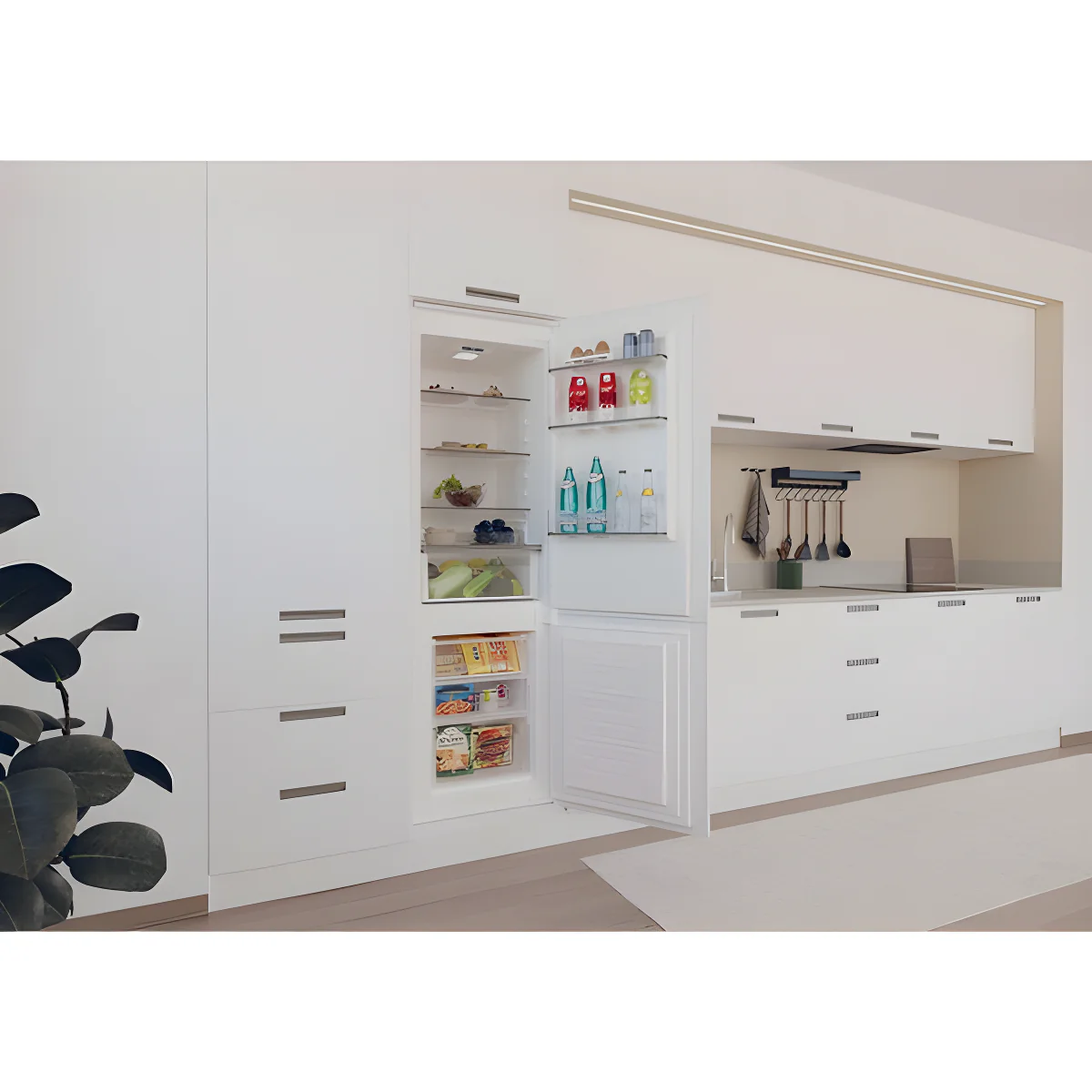 Hoover HOBBML18EK - White Integrated Fridge Freezer - 250L - E Energy Rating - Image 3