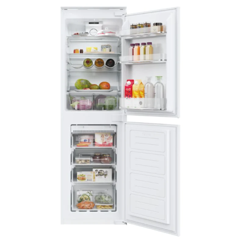 Hoover HOBES50N518FVK - White Integrated 50/50 Frost Free Fridge Freezer - F energy - Image 2
