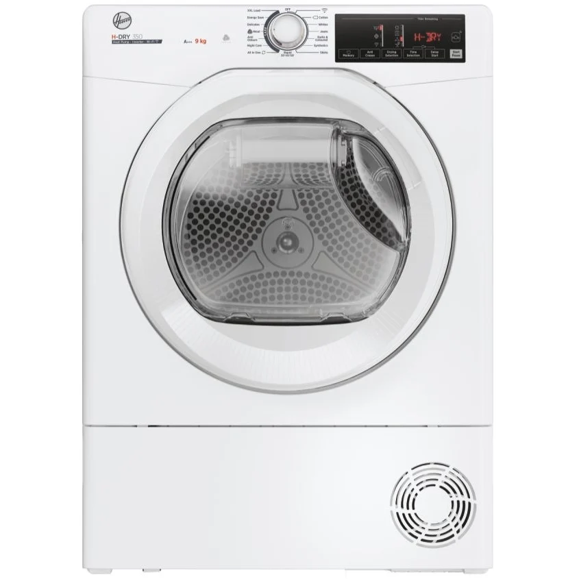 Hoover HRE H9A3TE-80/N - White 9KG Heat Pump Tumble Dryer - A+++ Energy