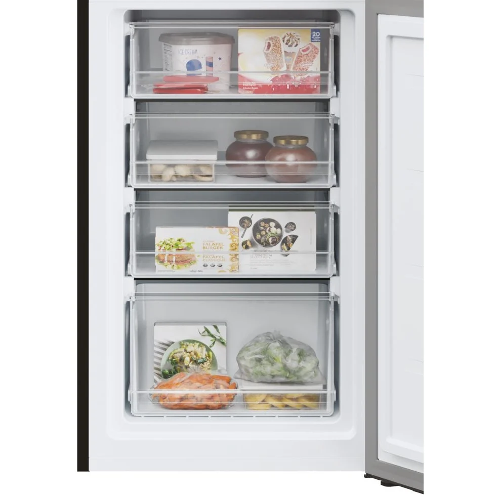 Hoover HVT3CLECKIHB - Black Freestanding Low Frost Fridge Freezer - E energy - Image 5