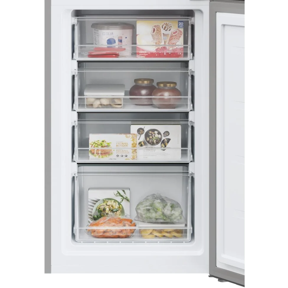 Hoover HVT3CLECKIHS - Silver Freestanding Low Frost Fridge Freezer - E energy - Image 4
