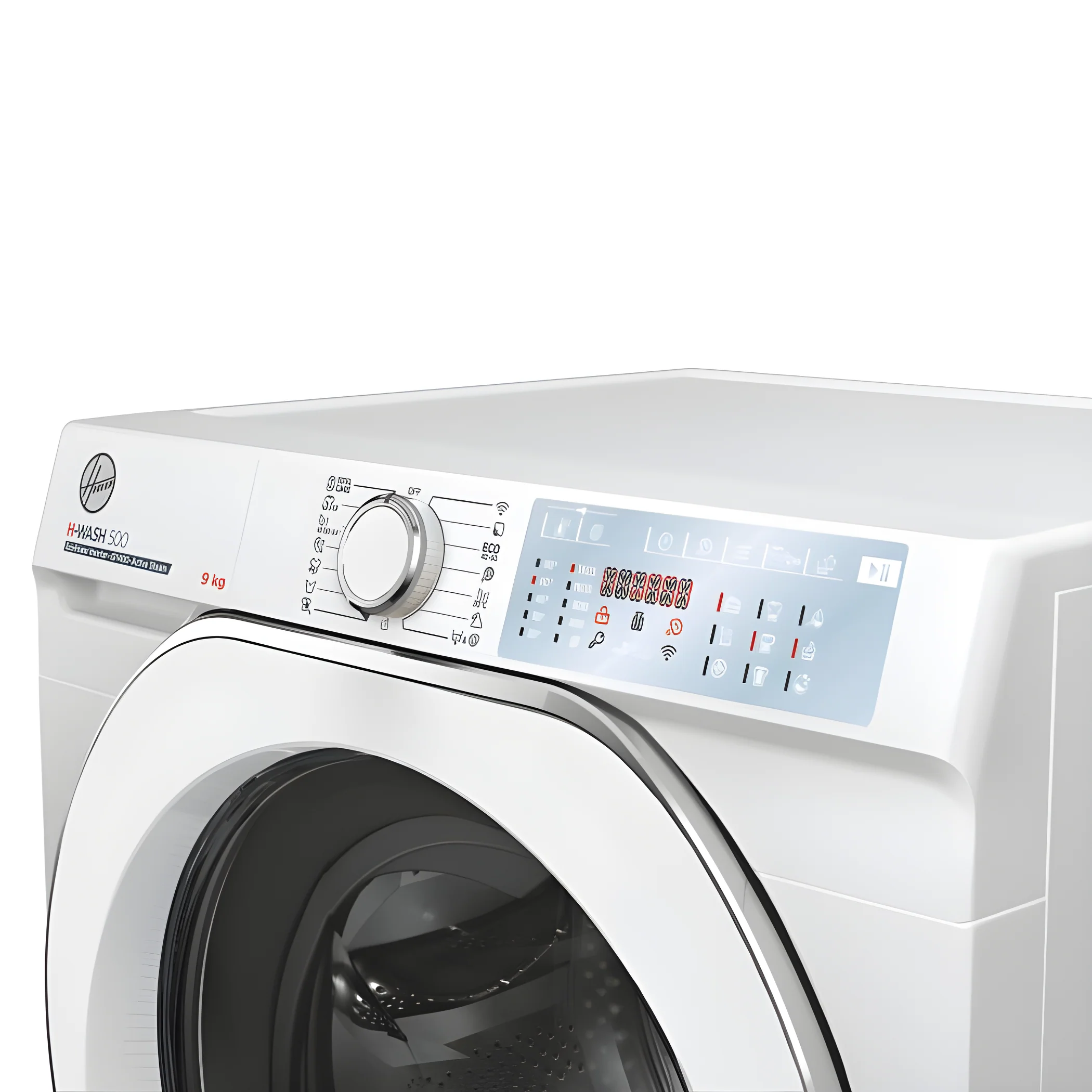 Hoover HWB 49AMC/1-80 - Wi-Fi Connected White Freestanding 9KG Washing Machine - 1400 RPM - A energy - Image 2