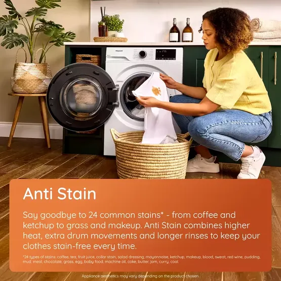 Hotpoint H 101 ANTI STAIN UK Anti-Stain 10kg Washing Machine with 1400 rpm - White - A Rated - Image 6