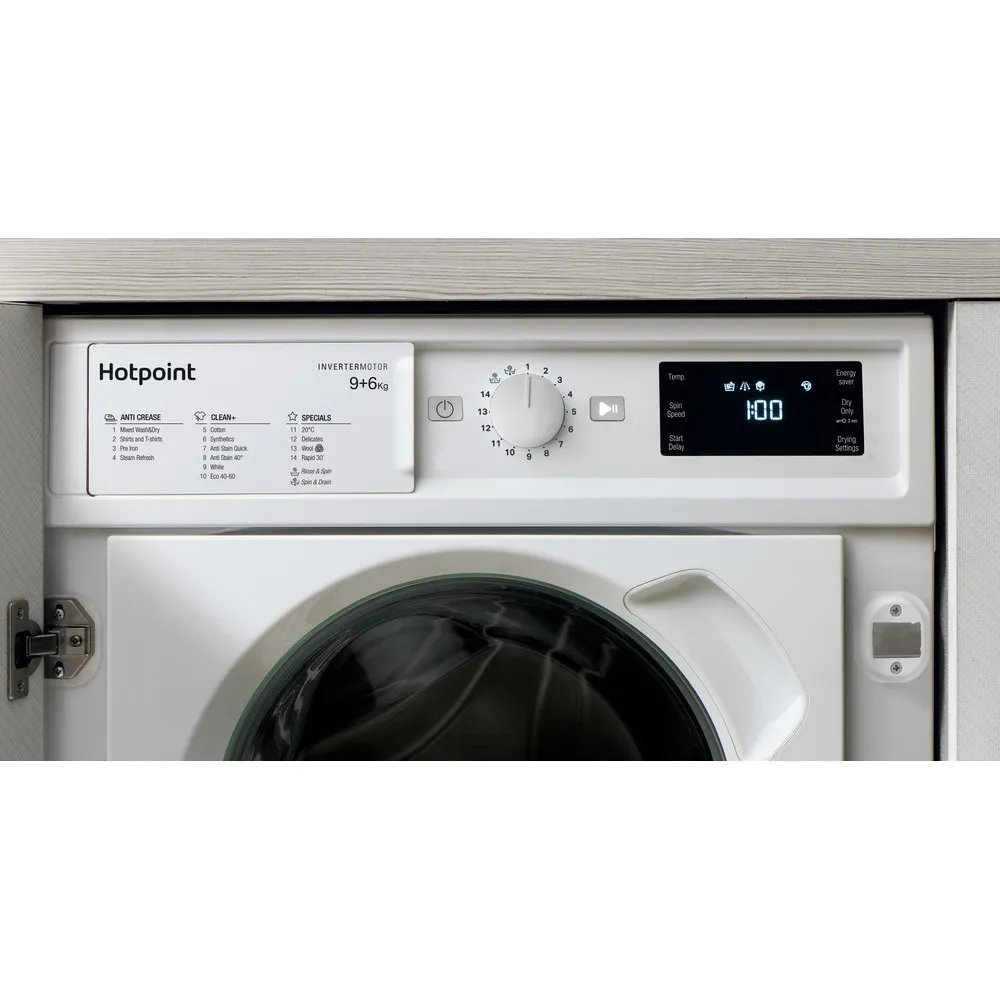 Hotpoint BI WDHG 961485 UK - Integrated 9KG/6KG Washer Dryer - 1400 RPM - D energy - Image 6