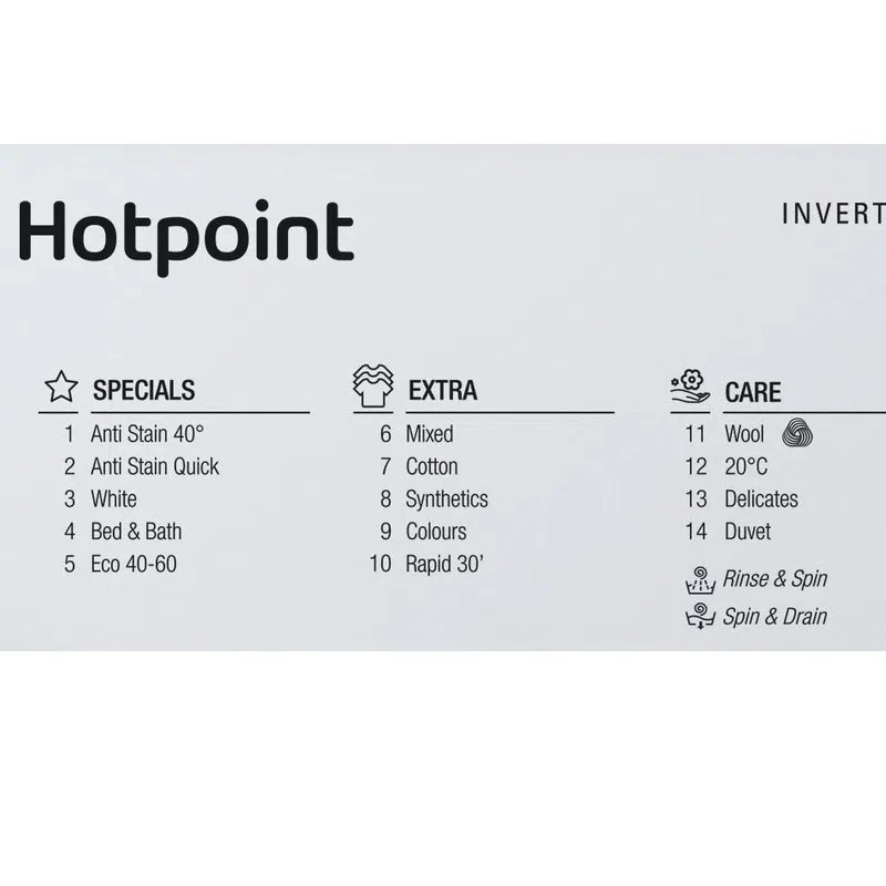 Hotpoint BI WMHG 91485 UK - Integrated 9KG Washing Machine - 1400 RPM - B energy - Image 9