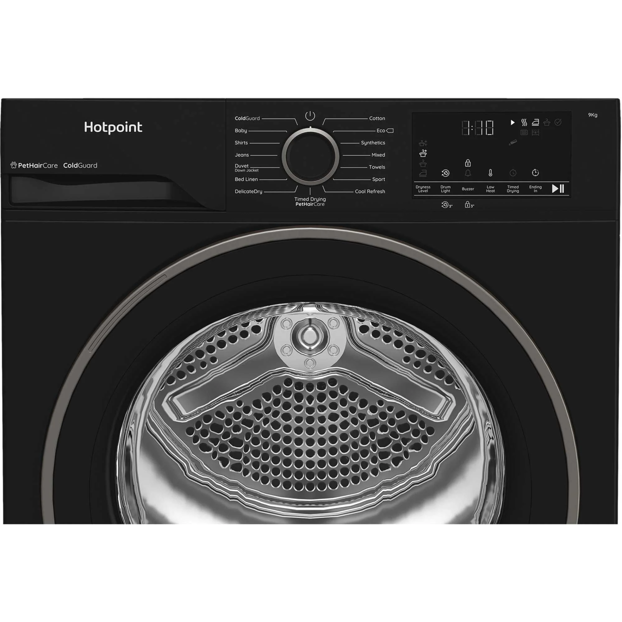 Hotpoint CHD93MBBUK - Black 9KG Heat Pump Tumble Dryer - Cold Guard - D Energy - Image 2